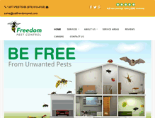 Tablet Screenshot of callfreedompest.com